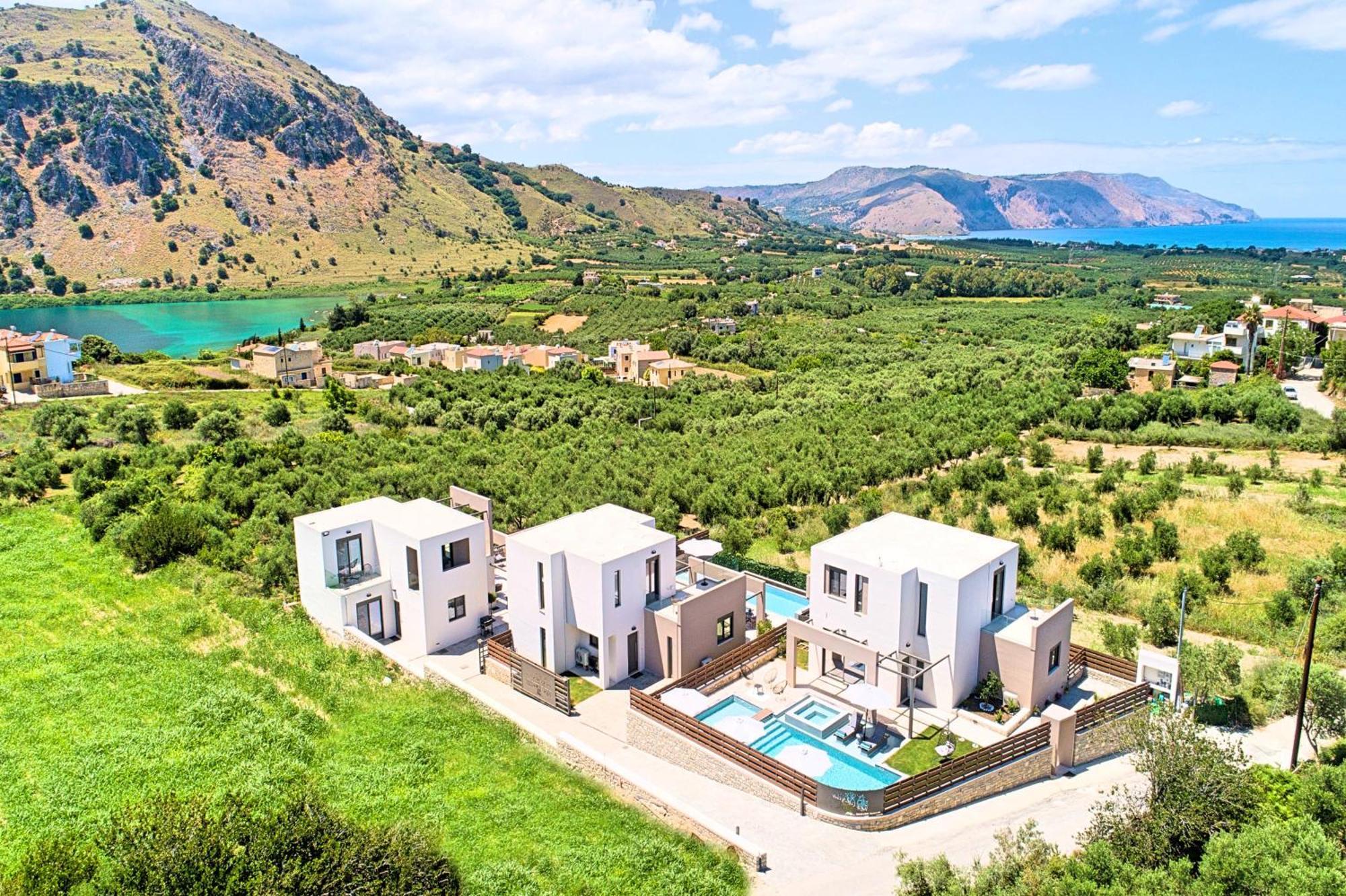 Minoas Villas Heated Pool Kournás Exterior foto
